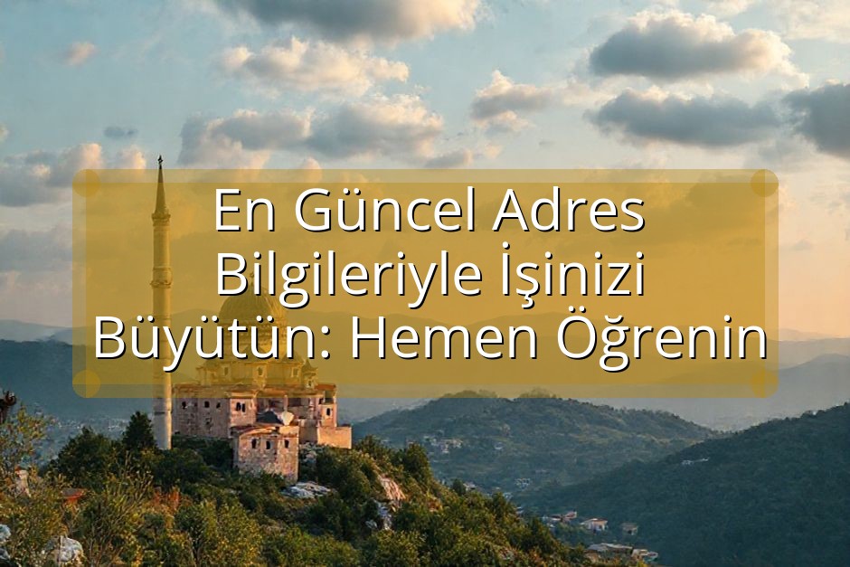 En Güncel Adres Bilgileriyle İşinizi Büyütün: Hemen Öğrenin